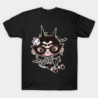 cute halloween whimsical cute girl illustration T-Shirt